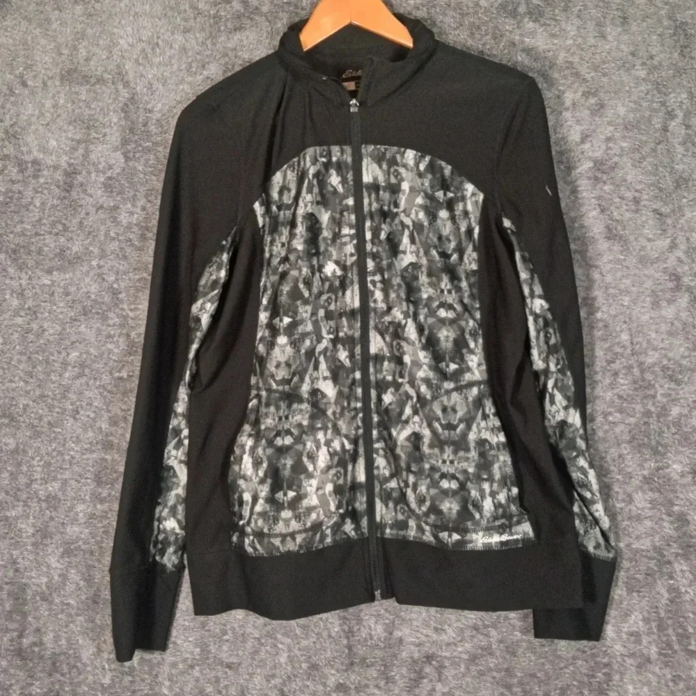 Eddie Bauer momentum light jacket black crome women's size large - Picture 4 of 8